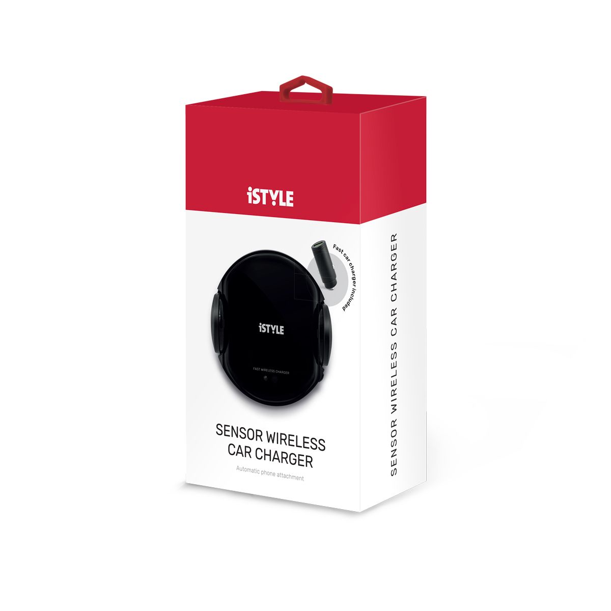 iSTYLE Sensor Wireless Car Charger + 18W Car Charger, Black