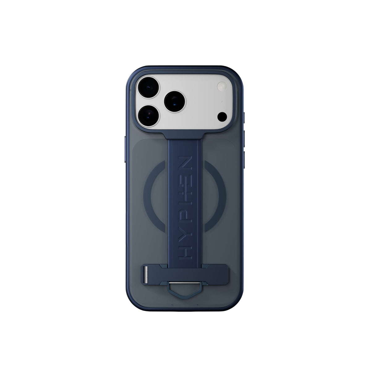 HYPHEN FLEXFIT Grip & Stand Magsafe Case - Dark Blue - iPhone 18 Pro - 6.3"