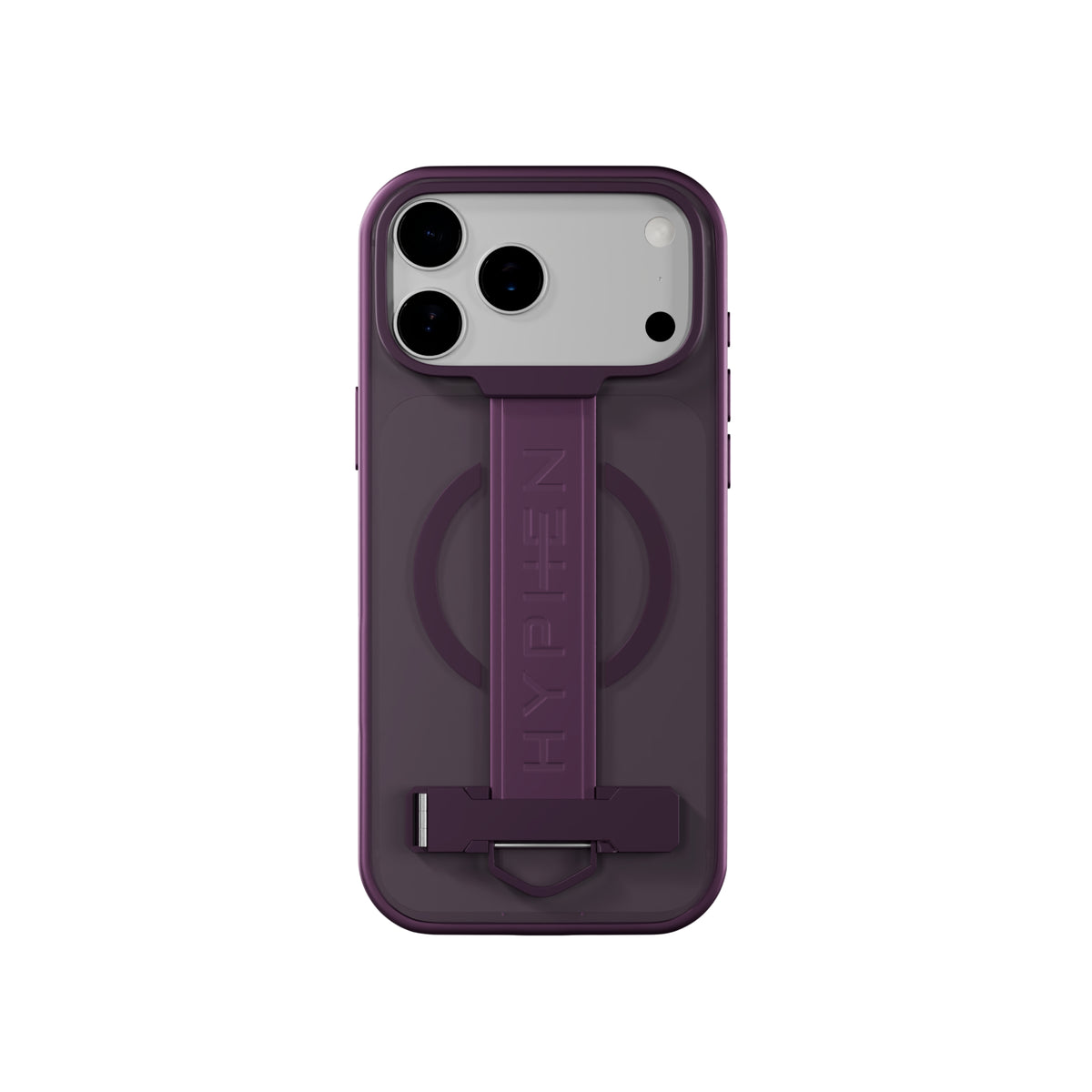 HYPHEN FLEXFIT Grip & Stand Magsafe Case - Plum - iPhone 18 Pro Max - 6.9"