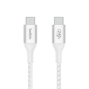 بيلكن - كابل - مضفر - من C إلى C - 240 واط - 2 متر - أبيض