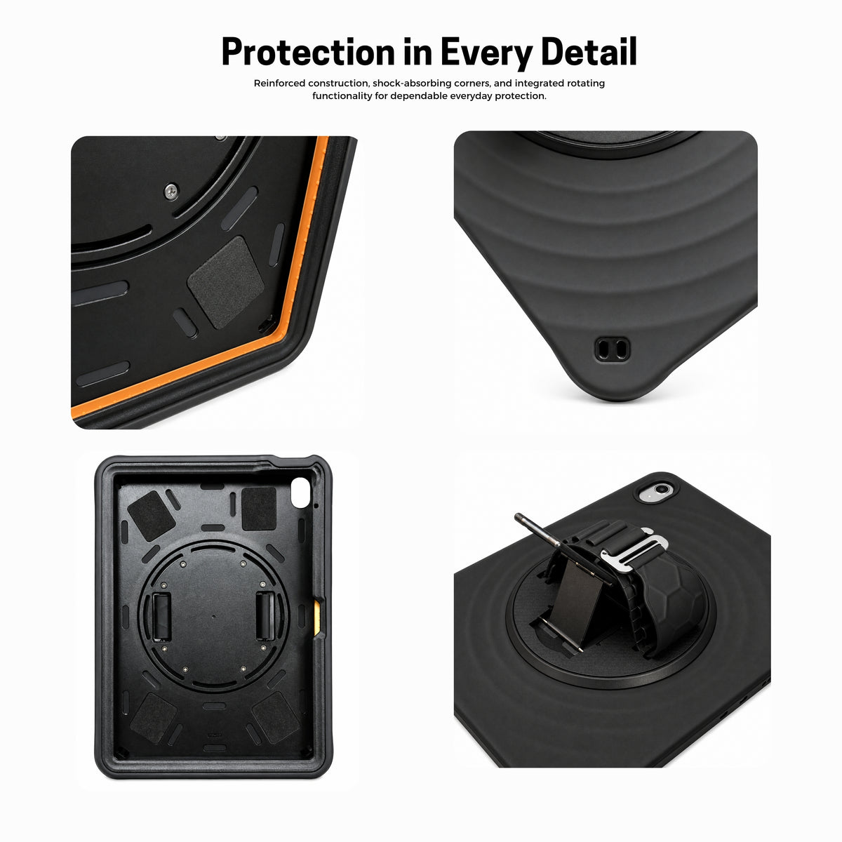 Touga Axis Pro Protective Case With Stand iPad 10.9-Inch (10Th Gen 2022/A16 2025) - Black