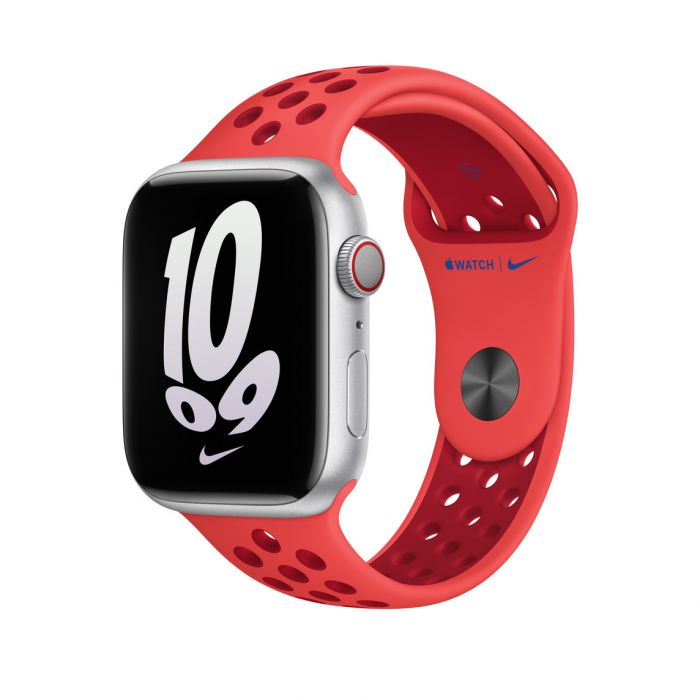 45mm Bright Crimson/Gym Red Nike Sport Band