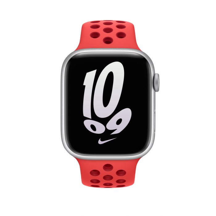 45mm Bright Crimson/Gym Red Nike Sport Band