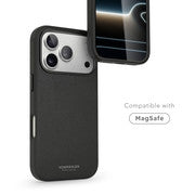 Black phone case compatible with MagSafe, displayed on a white background.