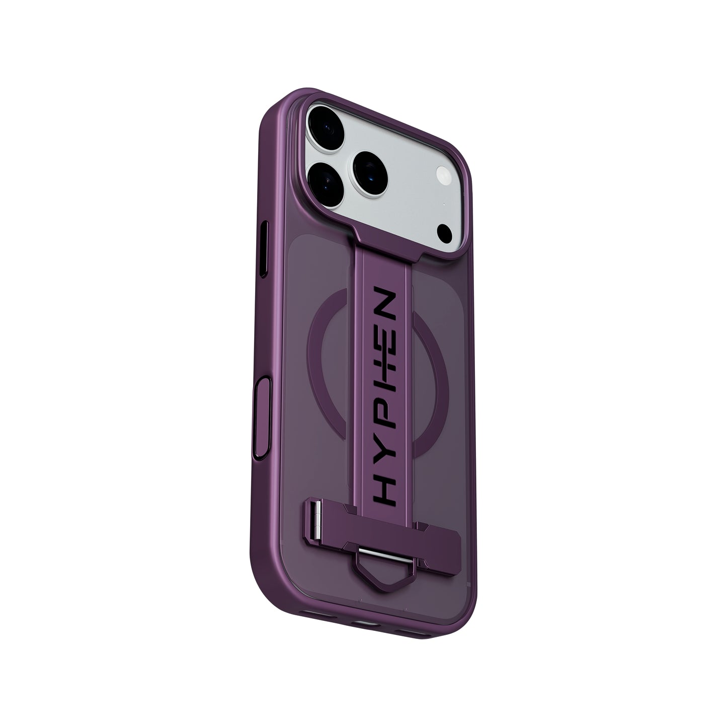 HYPHEN FLEXFIT Grip & Stand Magsafe Case - Plum - iPhone 18 Pro Max - 6.9"