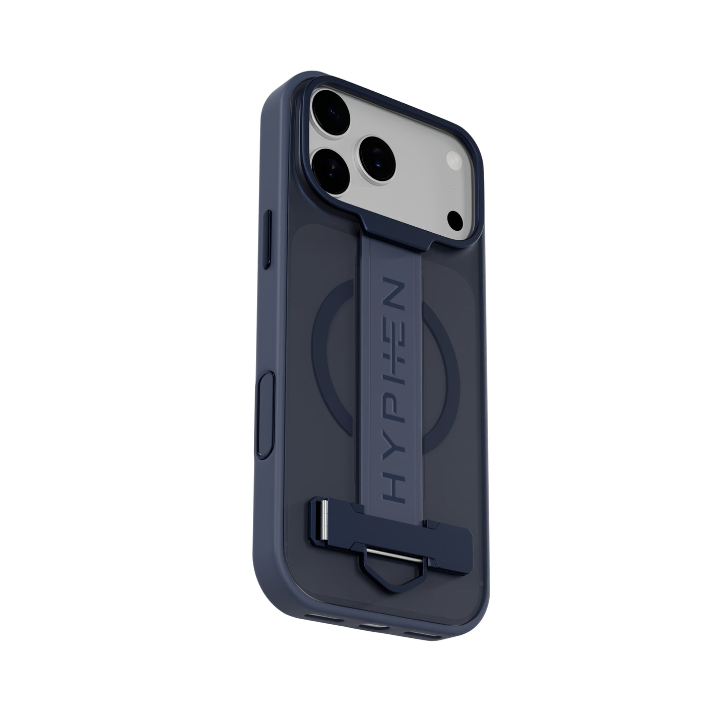 HYPHEN FLEXFIT Grip & Stand Magsafe Case - Dark Blue - iPhone 18 Pro Max - 6.9"