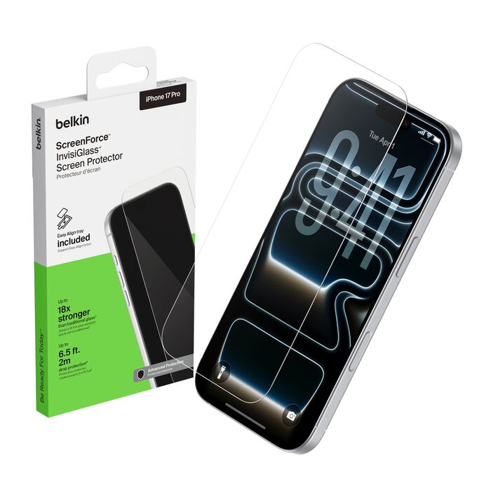 Belkin Screen Protector iPhone 17 Pro Invisiglass Clear