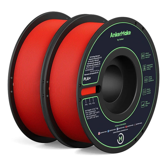 Anker Ankermake Pla+ 3D Printing Filament - Red