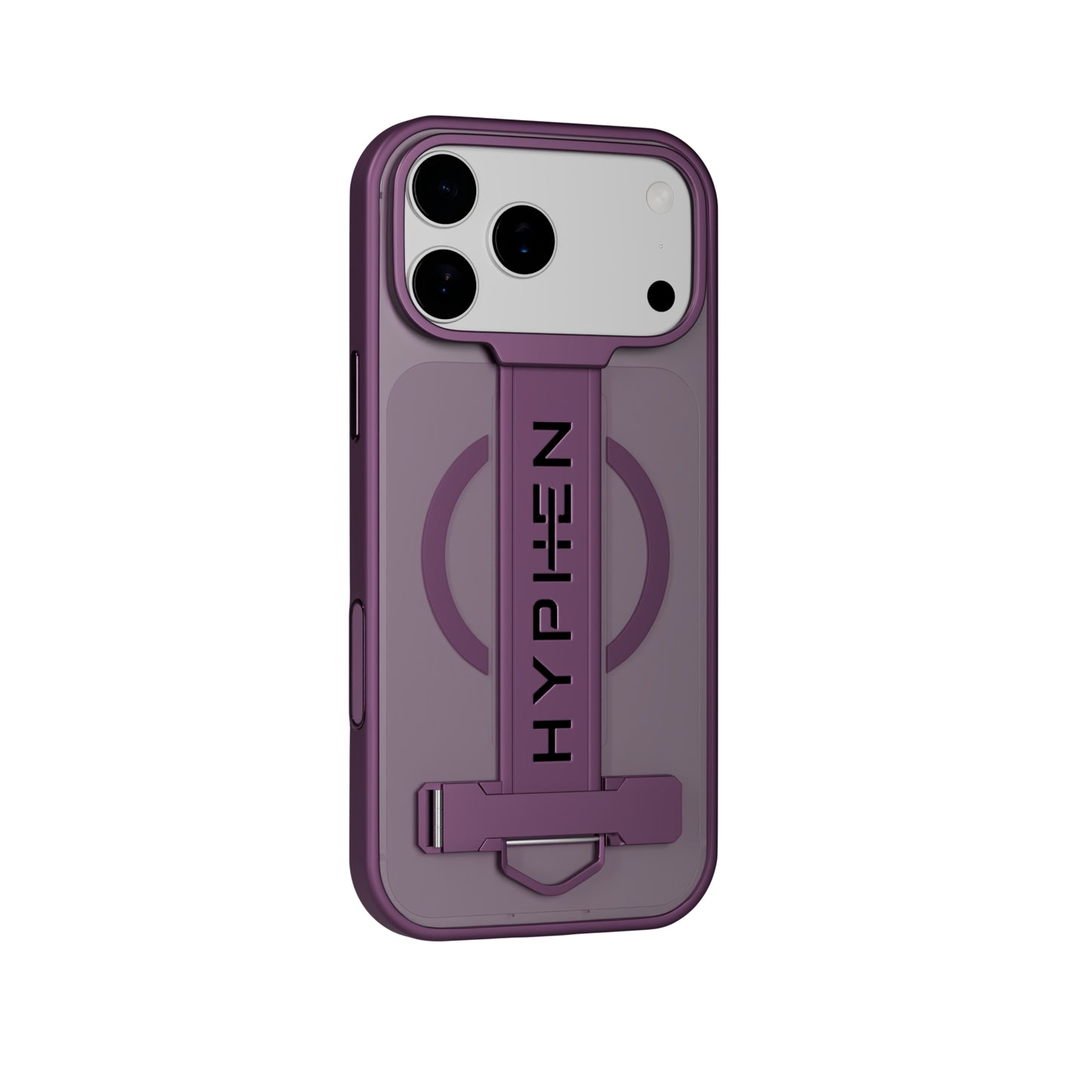 HYPHEN FLEXFIT Grip & Stand Magsafe Case - Plum - iPhone 18 Pro Max - 6.9"