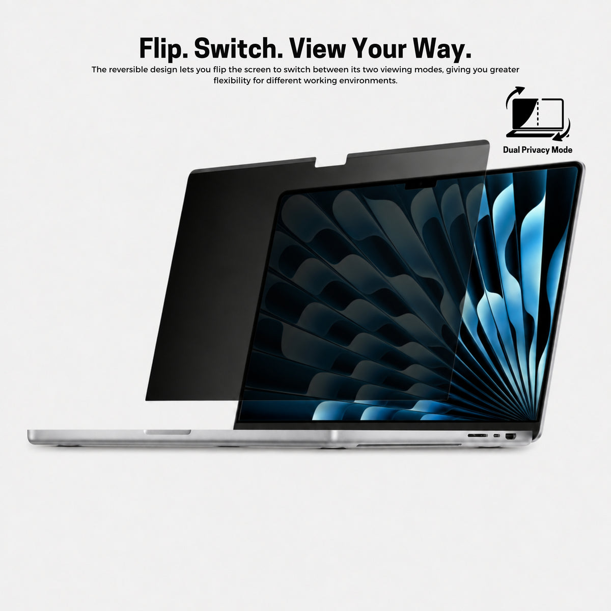 Hyphen Total Privacy Magnetic Screen For MacBook Air 13.6-Inch