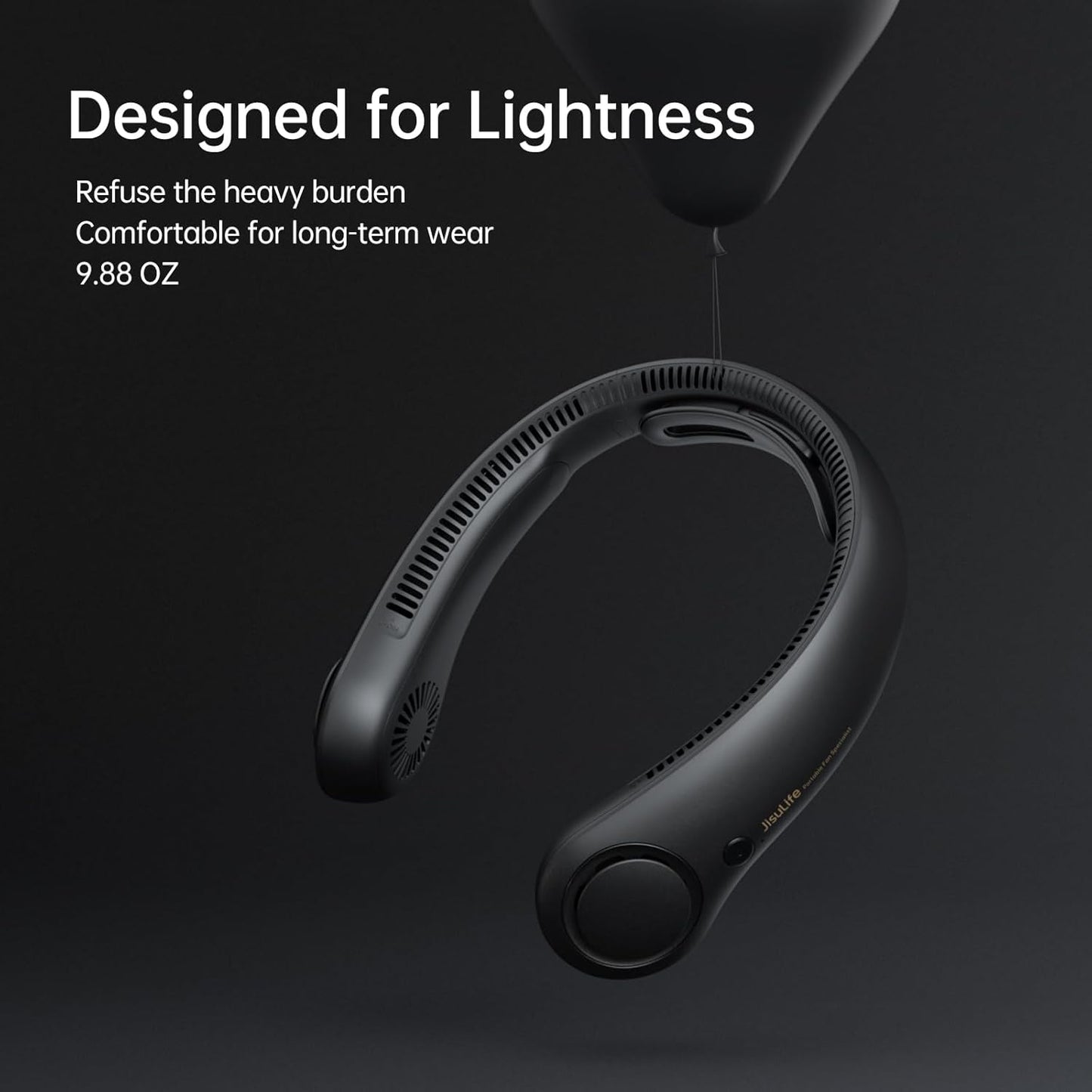 JisuLife Neck Fan Life4 4000mAh Black