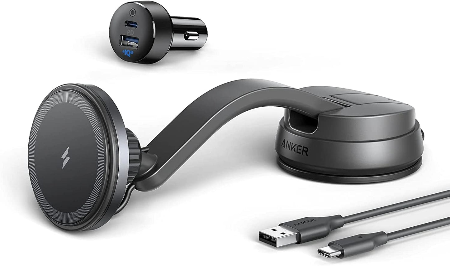 Anker 613 Magnetic Wireless Car Charger (MagGo) Black