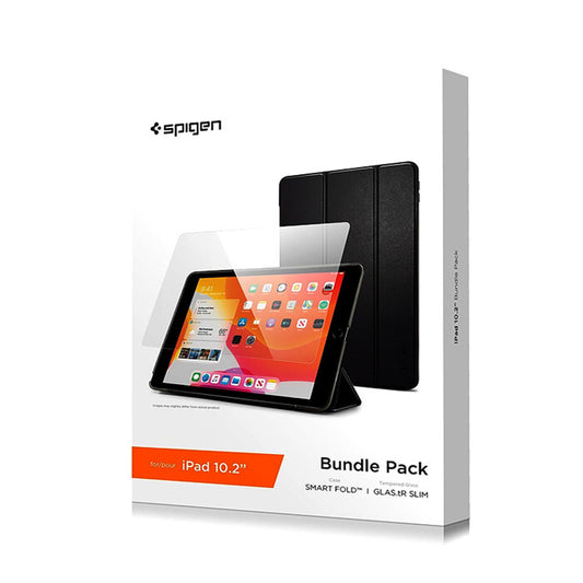 Spigen iPad 10.2 ( 2022/21) Bundle (Fold Case + Glass Screen Protector)