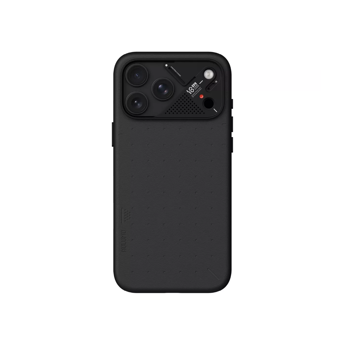 A18 Vegan Leather Case Iphone 18 Pro Max,Black