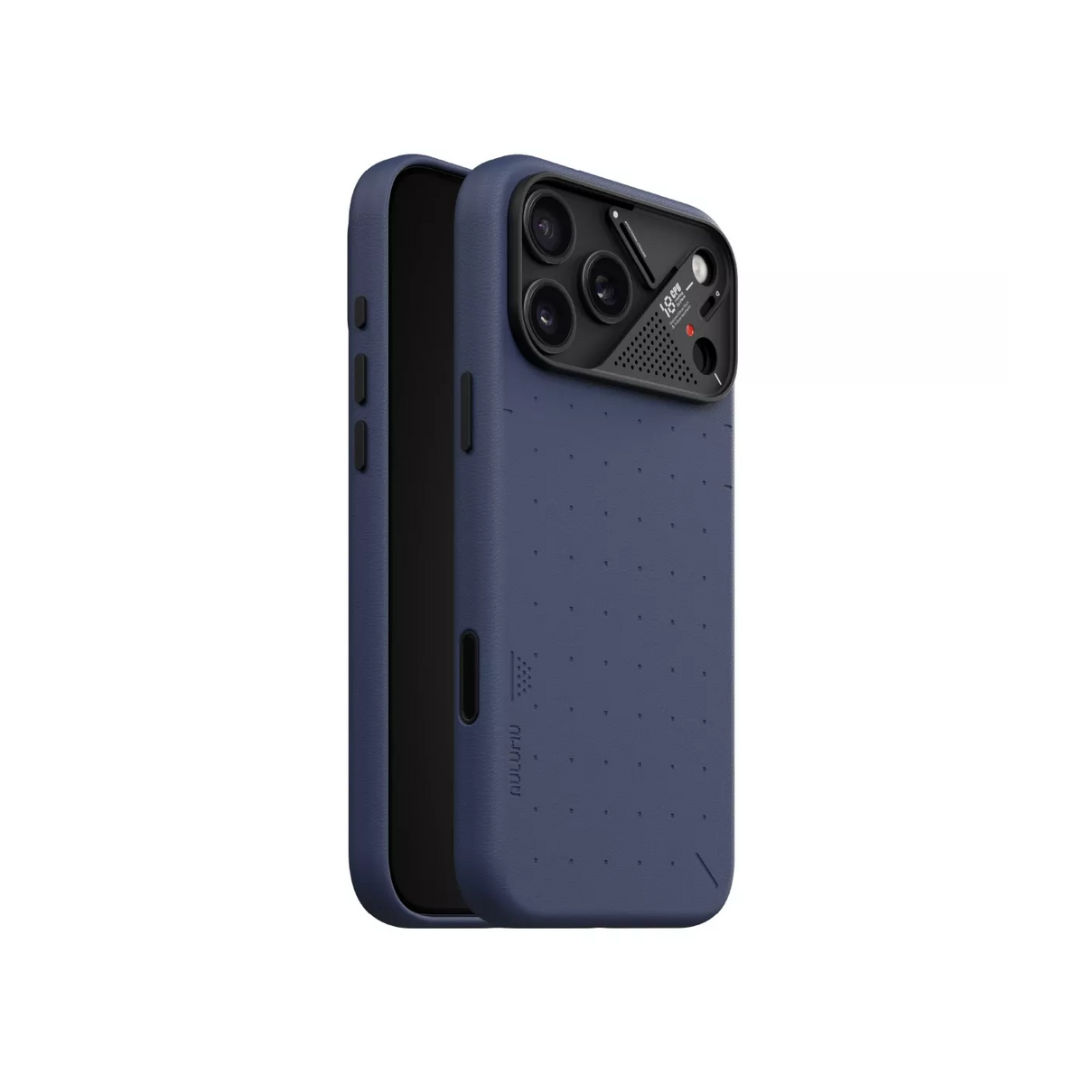 A18 Vegan Leather Case Iphone 18 Pro Max, Dark Blue