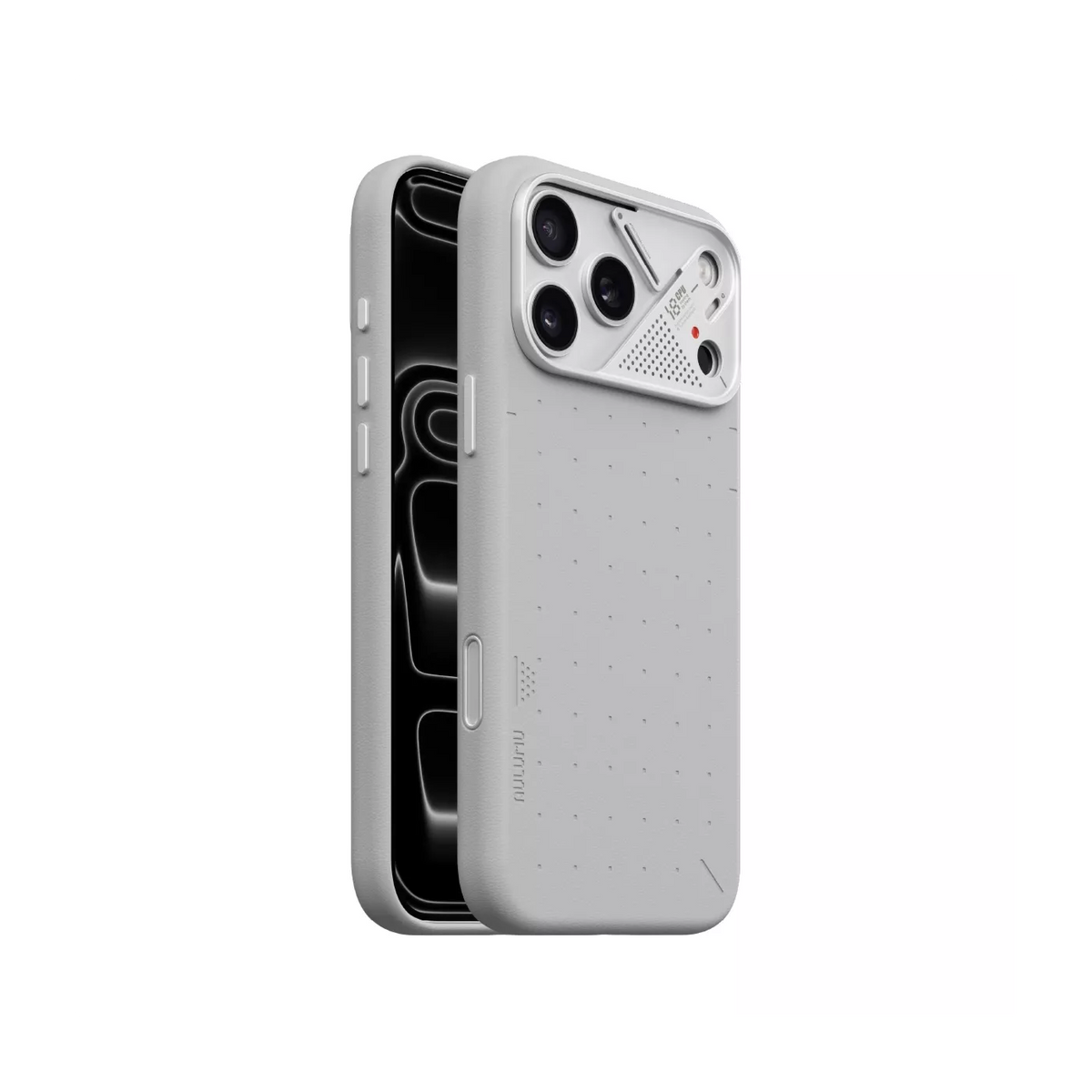 A18 Vegan Leather Case Iphone 18 Pro,Gray