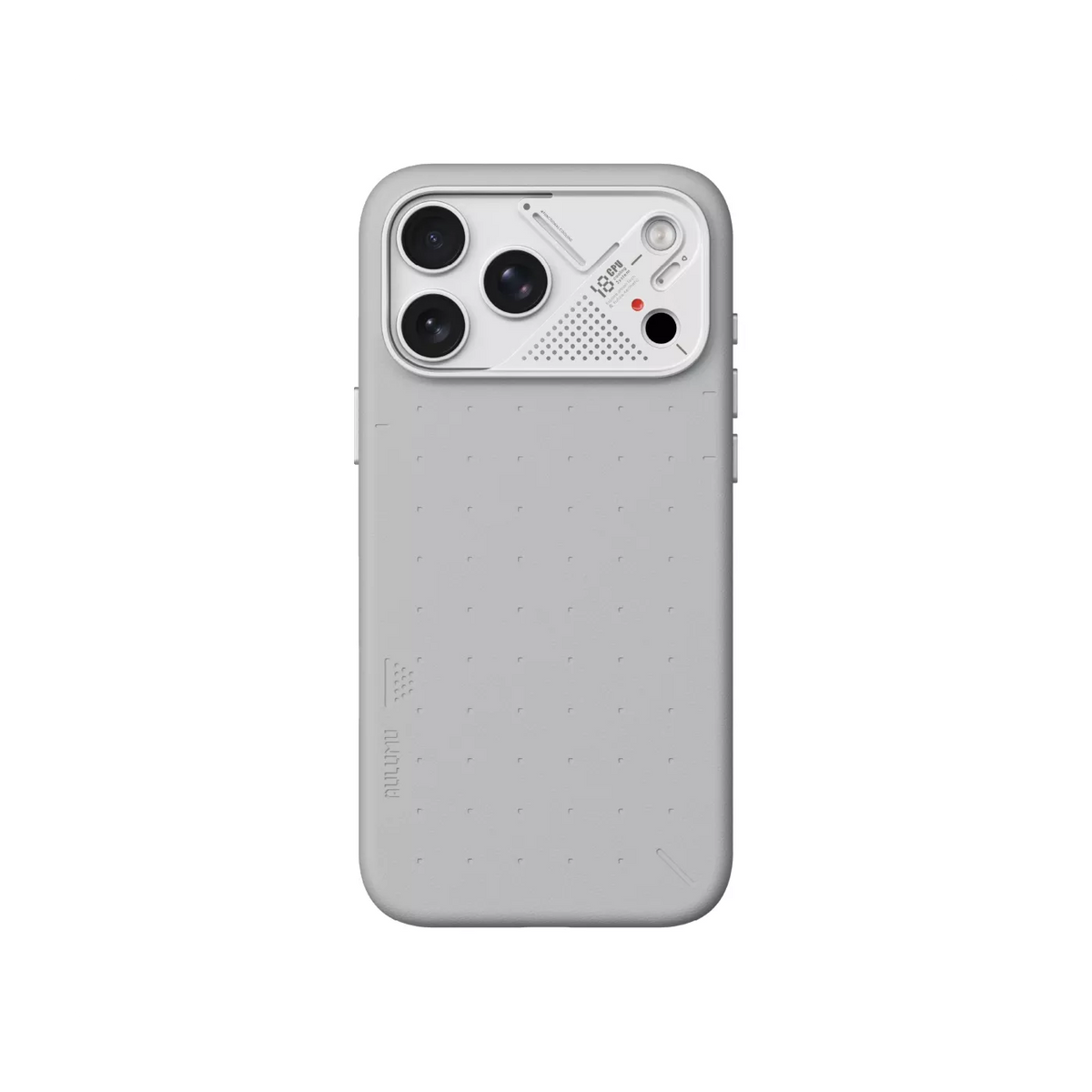 A18 Vegan Leather Case Iphone 18 Pro,Gray