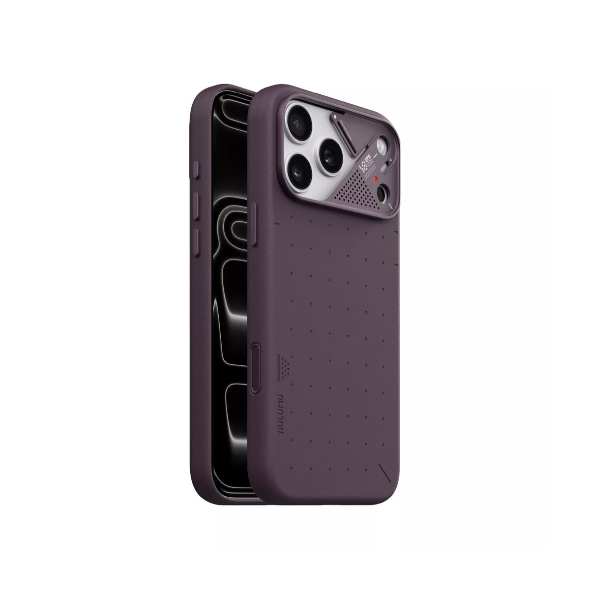 A18 Vegan Leather Case Iphone 18 Pro, Dark Cherry