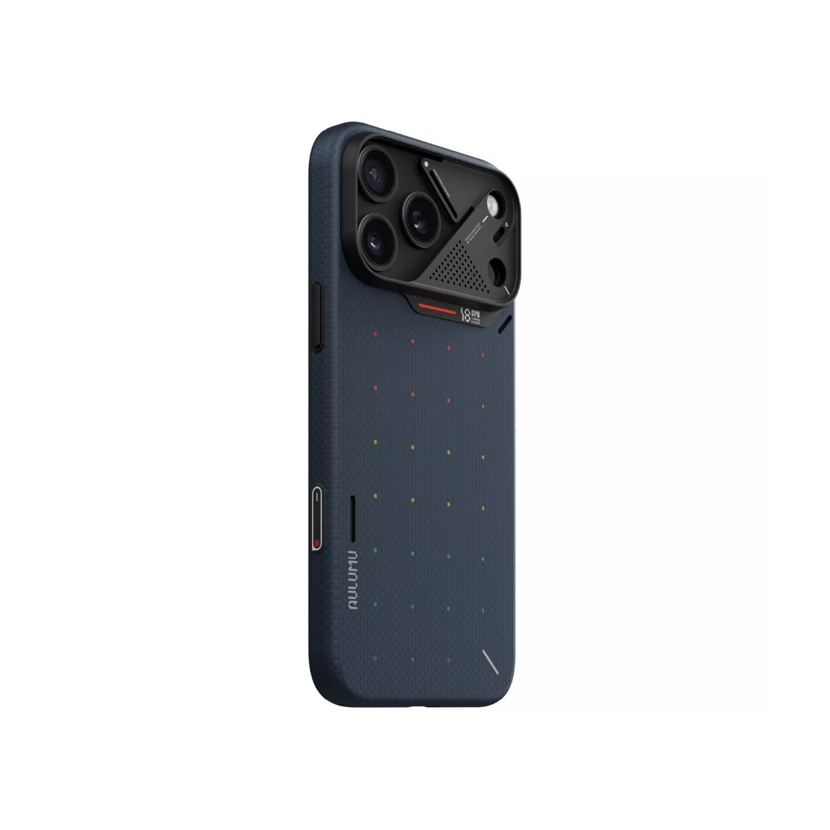 A18 Aramid Fiber Particle Case For Iphone 18 Pro,Blue