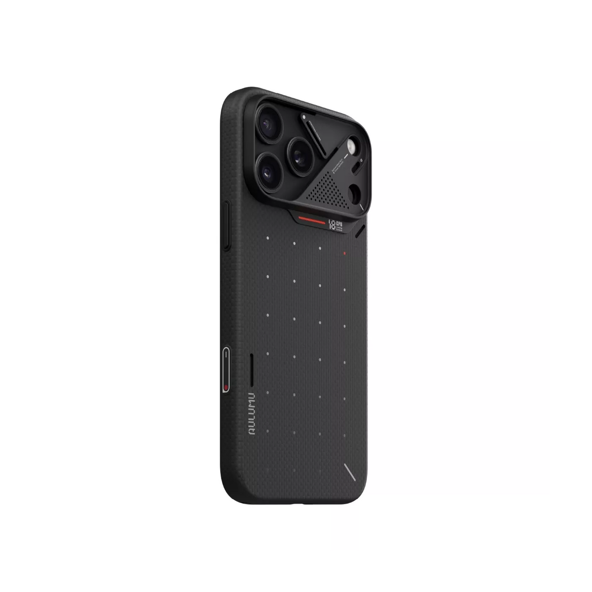 A18 Aramid Fiber Particle Case For Iphone 18 Pro,Black