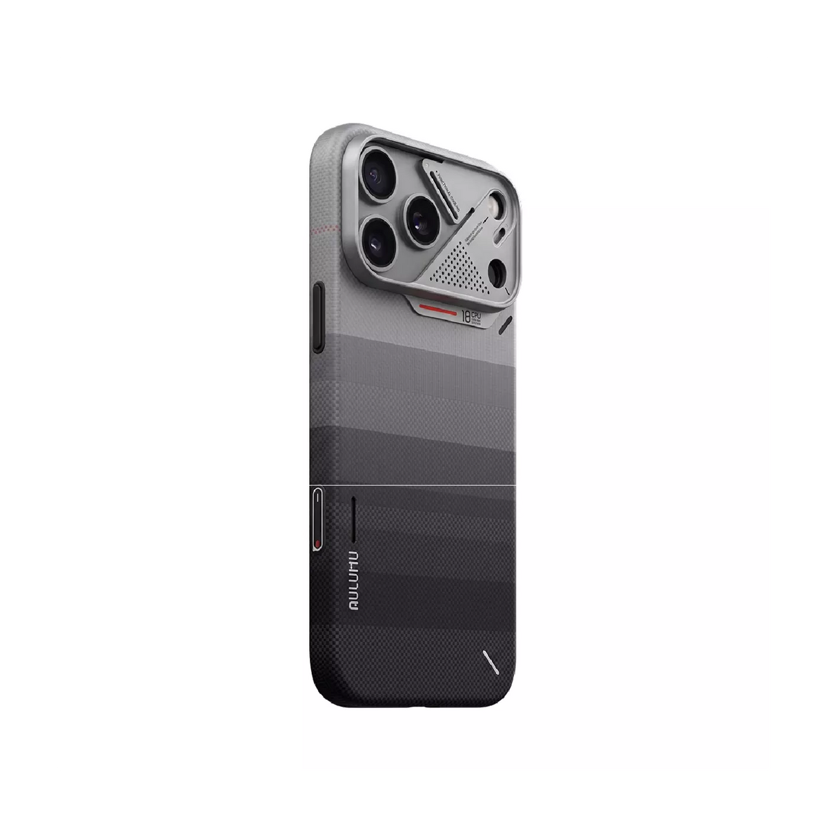 A18 Aramid Fiber Gradient Case For Iphone 18 Pro,Ombre Gray