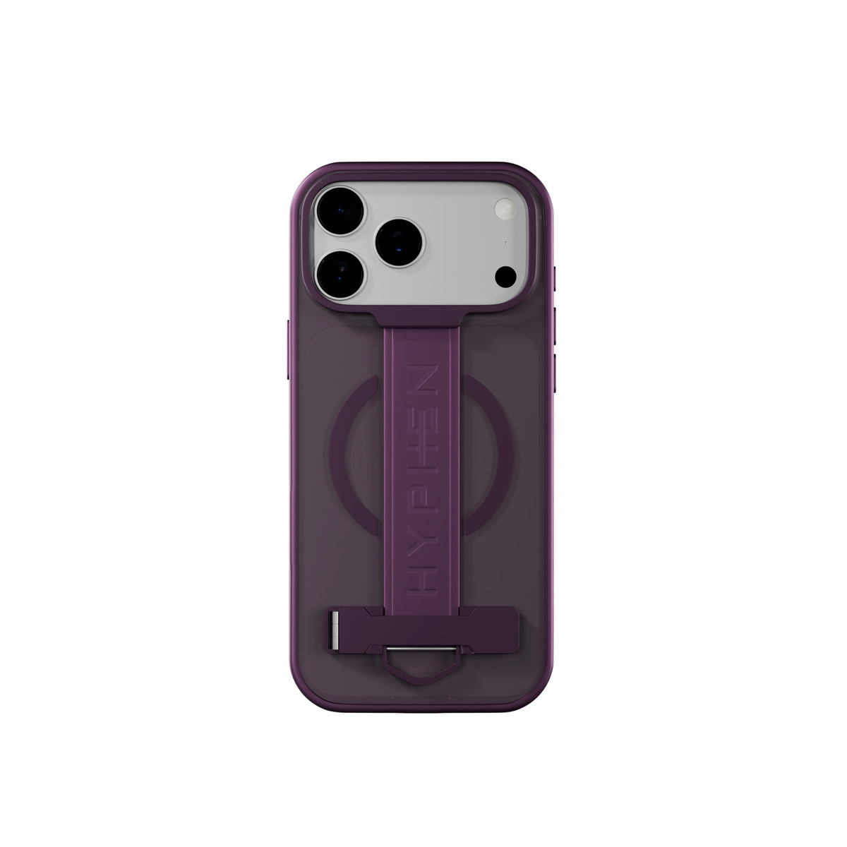 HYPHEN FLEXFIT Grip & Stand Magsafe Case - Plum - iPhone 18 Pro - 6.3"