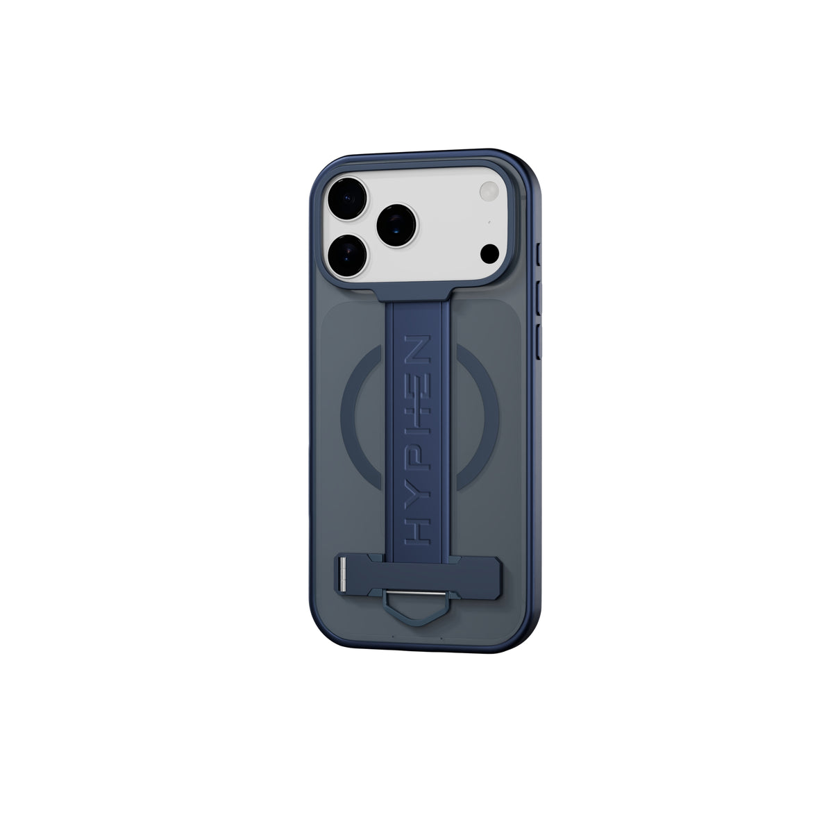 HYPHEN FLEXFIT Grip & Stand Magsafe Case - Dark Blue - iPhone 18 Pro - 6.3"