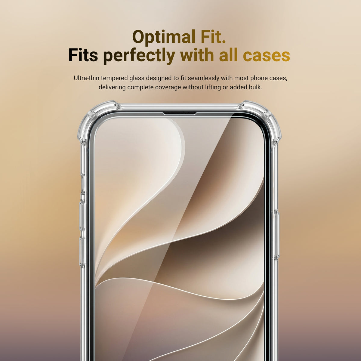 HYPHEN DEFENDR Case Friendly Tempered Glass with Applicator - iPhone 18 Pro