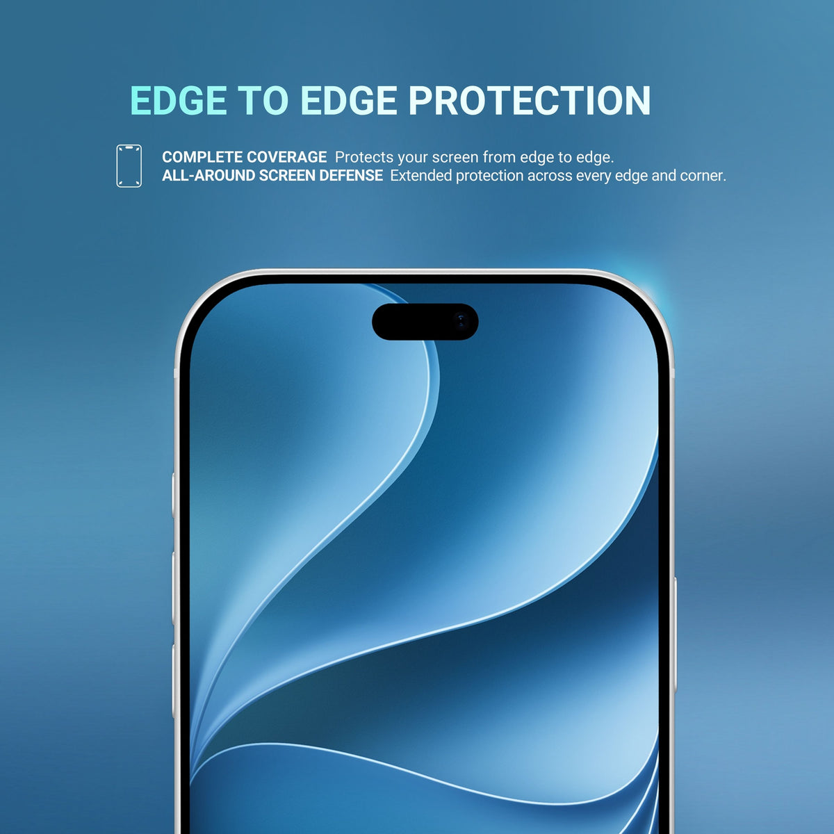 HYPHEN DEFENDR Full Coverage Tempered Glass with Applicator - iPhone 18 Pro - 6.3"