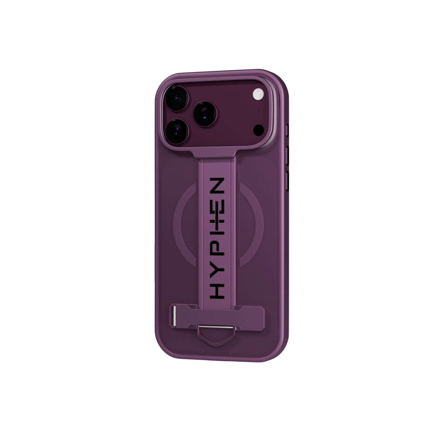 HYPHEN FLEXFIT Grip & Stand Magsafe Case - Plum - iPhone 18 Pro Max - 6.9"