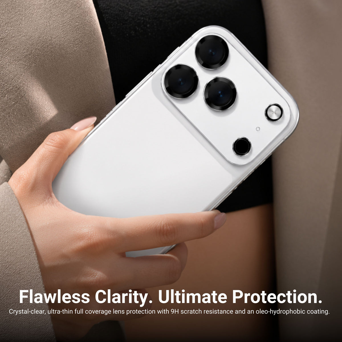 HYPHEN Plateau Camera lens protector, Clear, iPhone 18 Pro Max