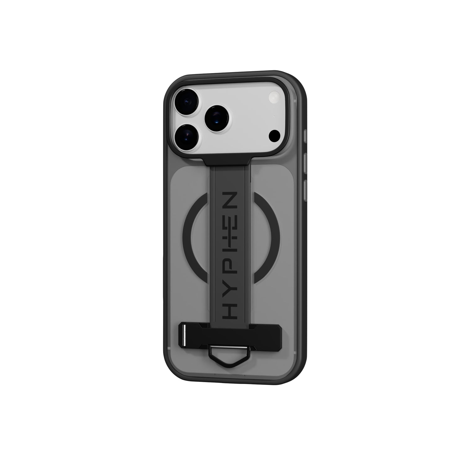 HYPHEN FLEXFIT Grip & Stand Magsafe Case - Black - iPhone 18 Pro - 6.3"