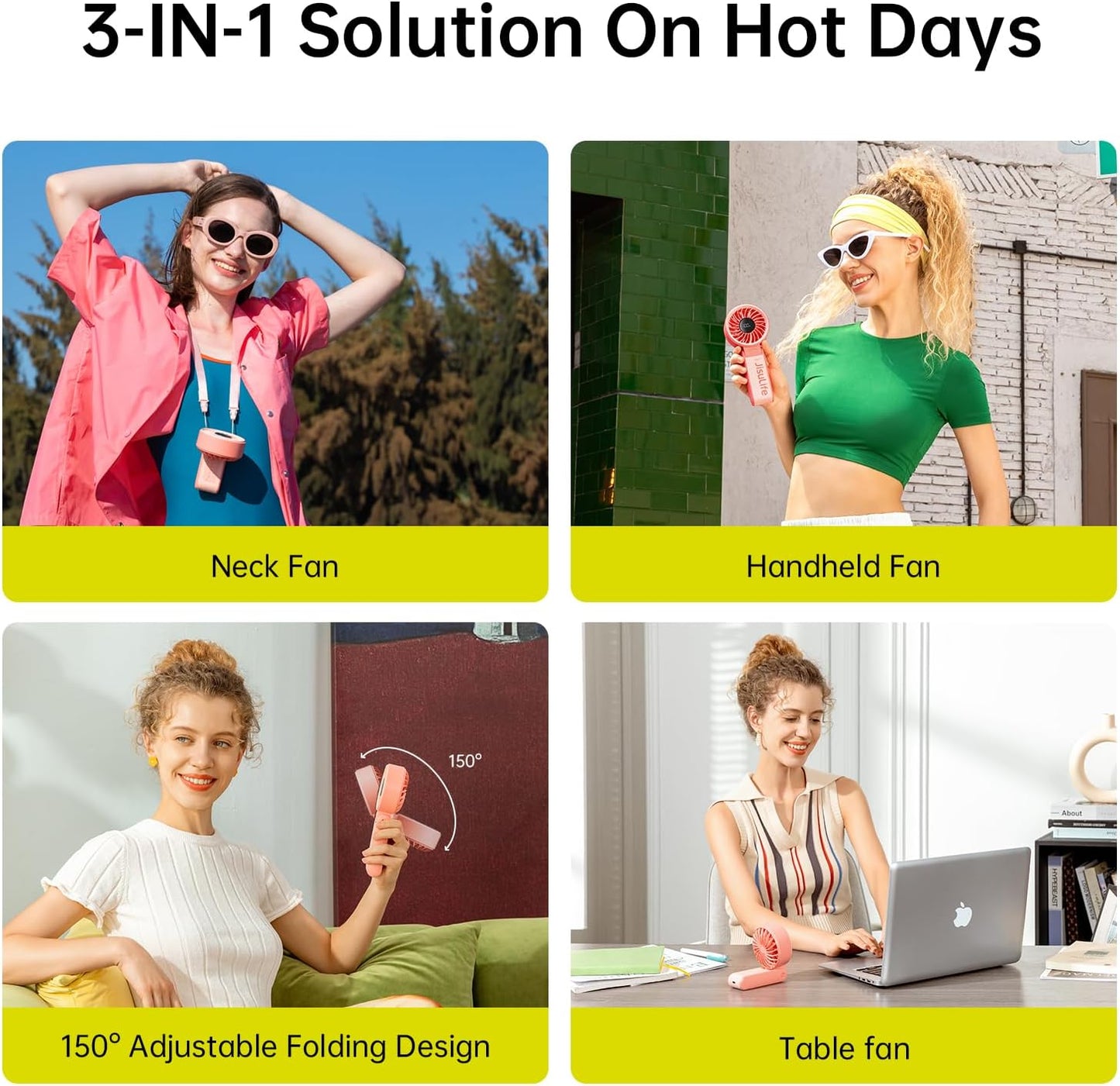 Handheld Fan Life7 5000mAh Pink