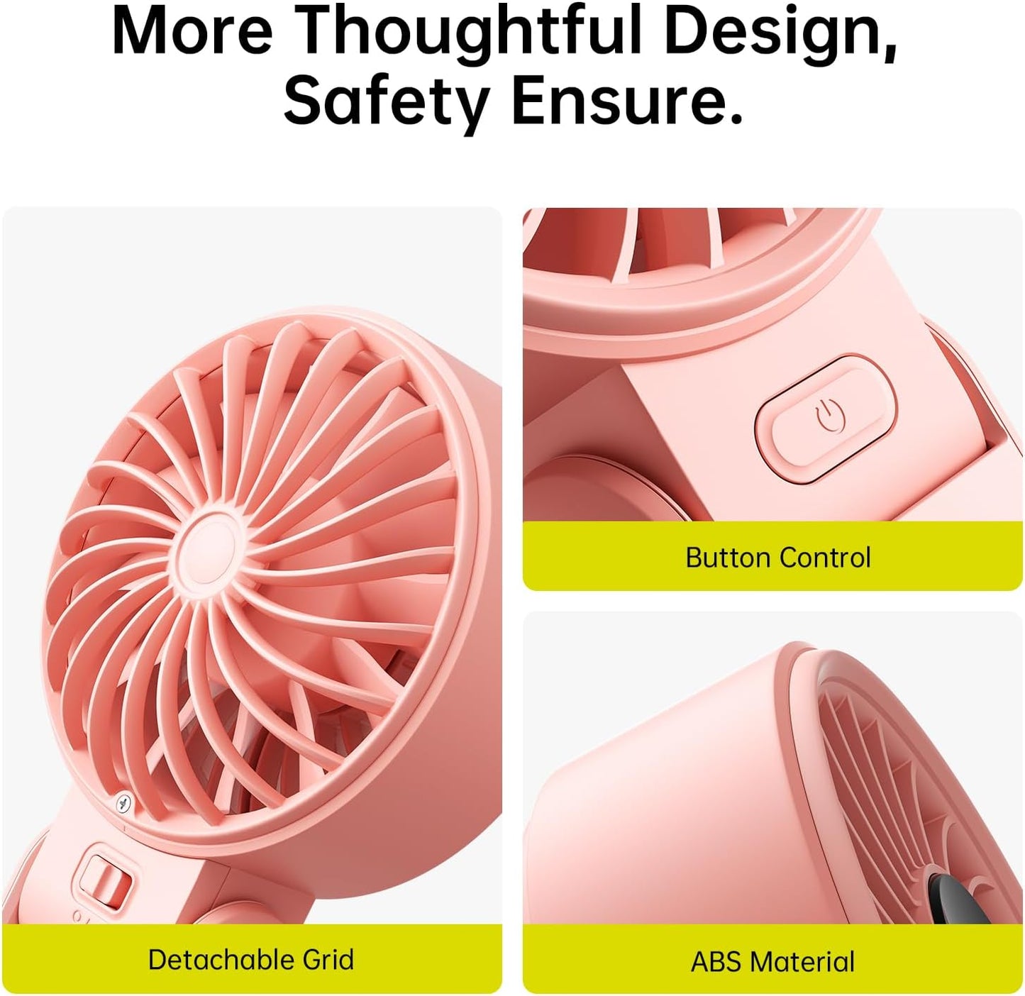 Handheld Fan Life7 5000mAh Pink