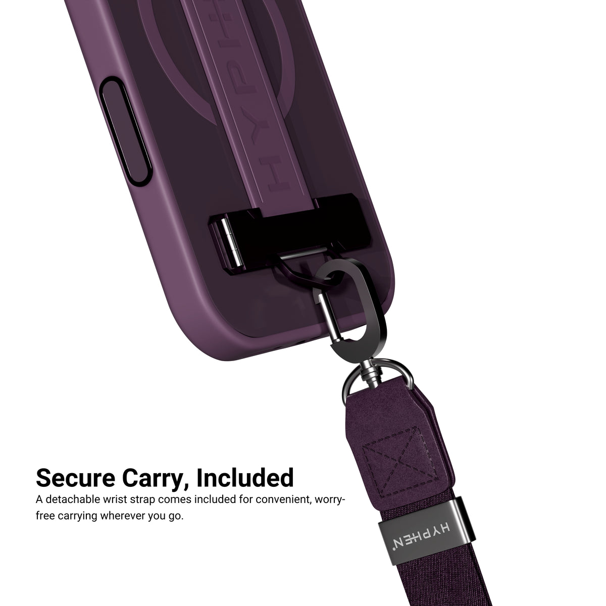 HYPHEN FLEXFIT Grip & Stand Magsafe Case - Frost - iPhone 18 Pro - 6.3"