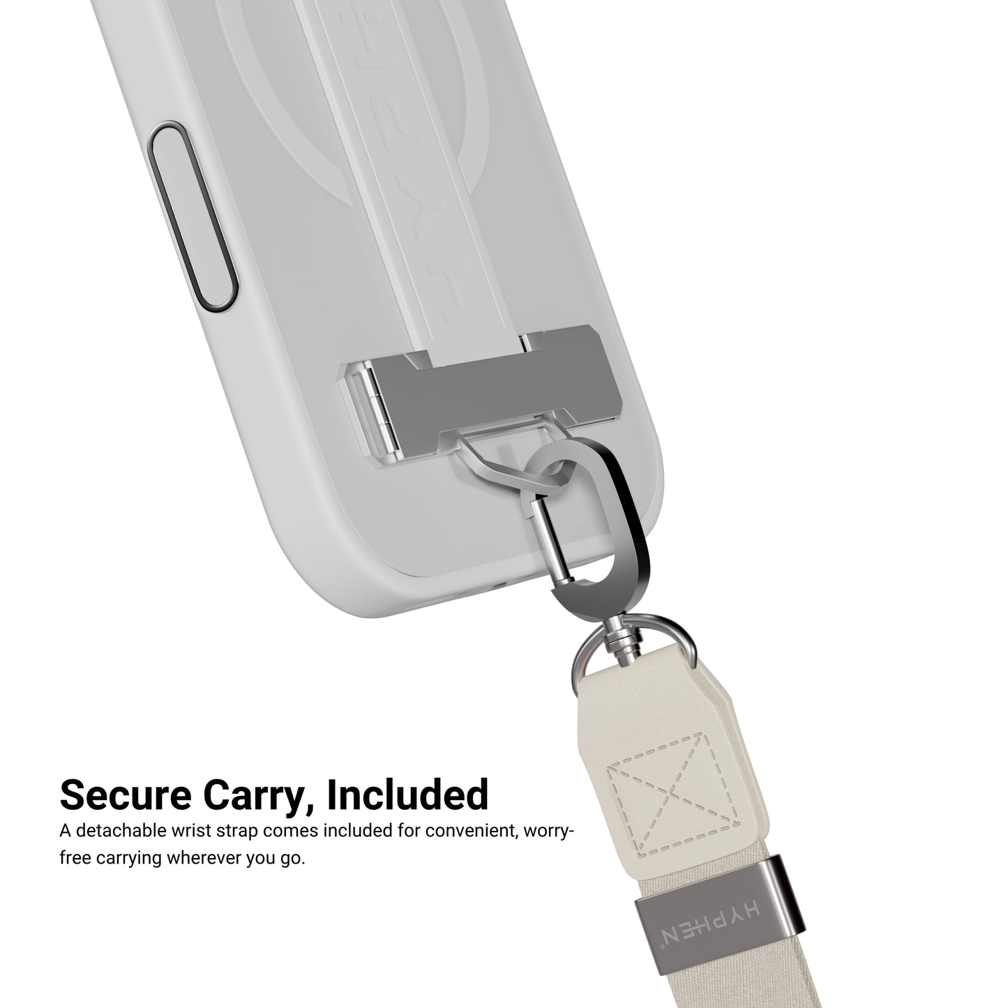 HYPHEN FLEXFIT Grip & Stand Magsafe Case - Frost - iPhone 18 Pro Max - 6.9"