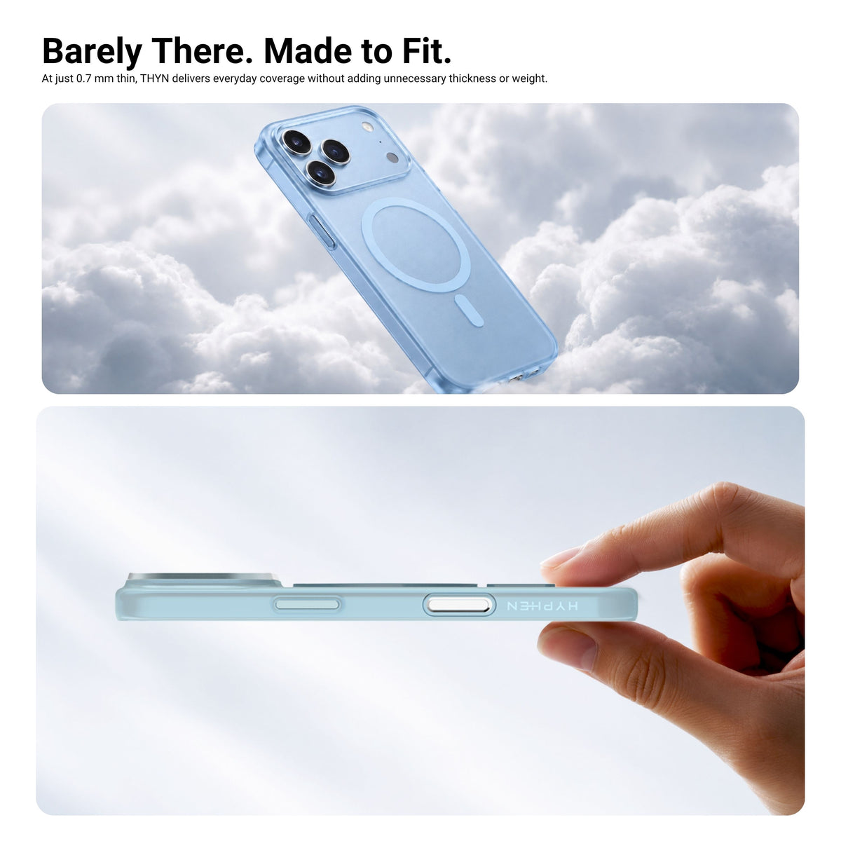 HYPHEN THYN Magsafe Case - Sky Blue - iPhone 18 Pro Max - 6.9"