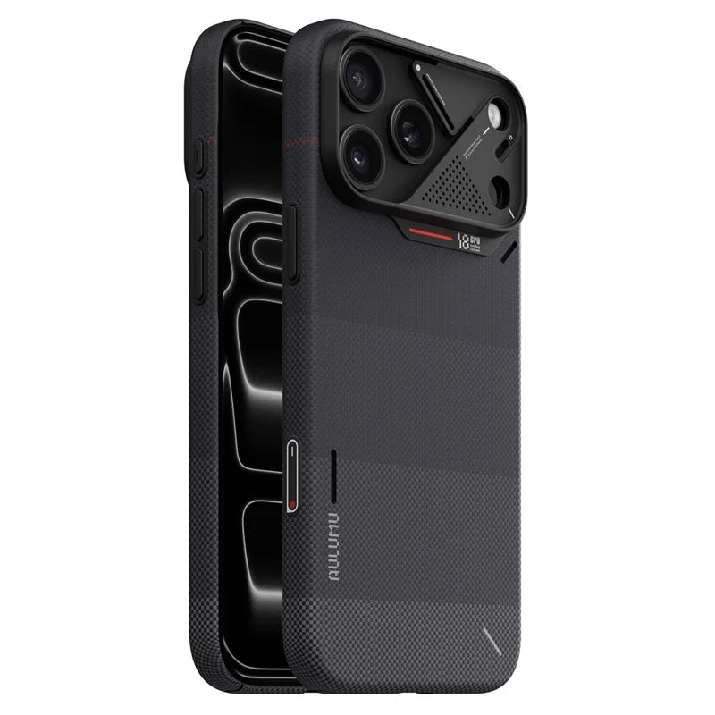 A18 Aramid Fiber Gradient Case For Iphone 18 Pro Max, Ombre Black