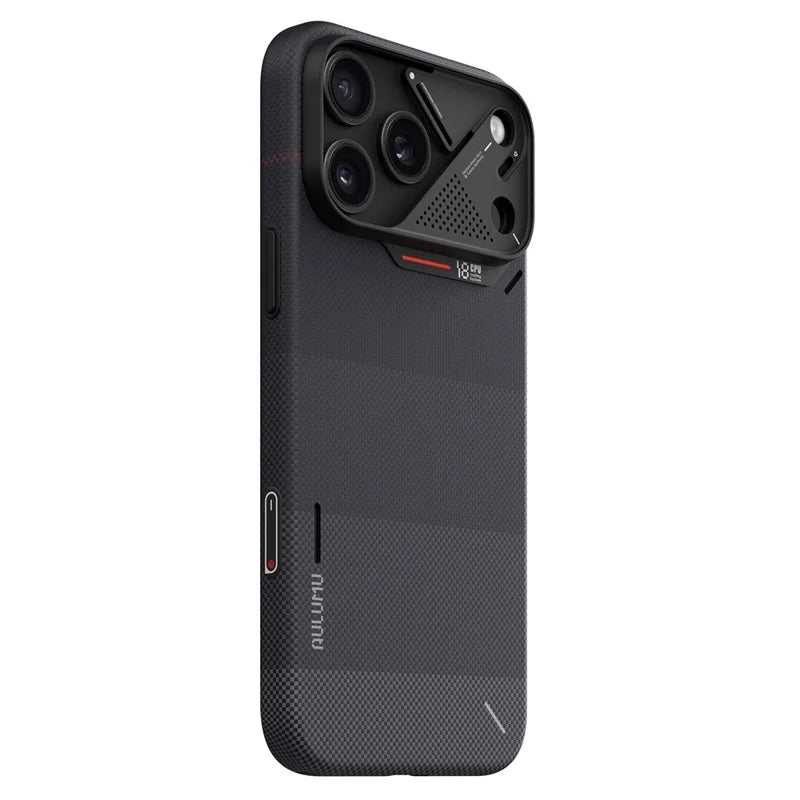 A18 Aramid Fiber Gradient Case For Iphone 18 Pro Max, Ombre Black
