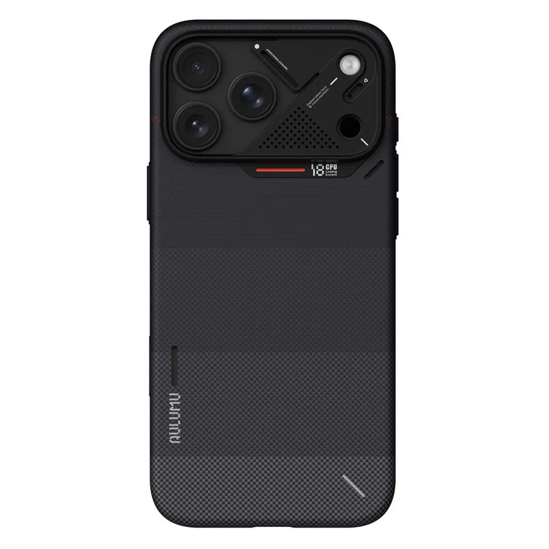 A18 Aramid Fiber Gradient Case For Iphone 18 Pro Max, Ombre Black