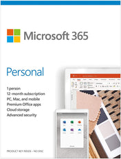 Microsoft 365 Personal English Middle East DM Subscr 1YR Medialess P6