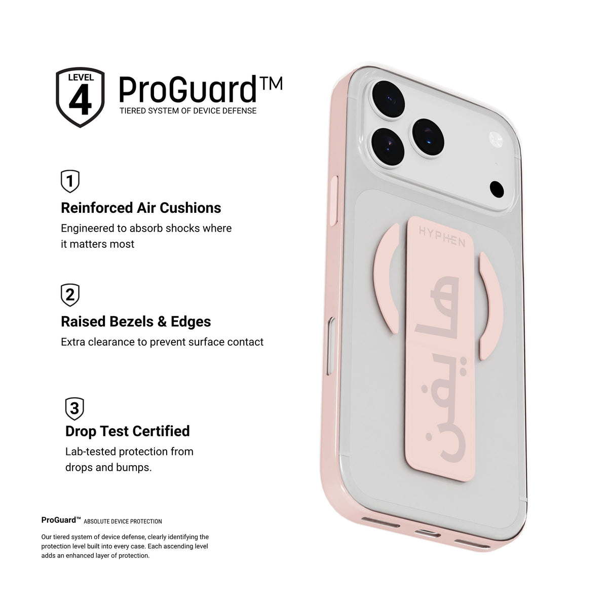 HYPHEN DRFT Grip & Stand Magsafe Case - Pink -  iPhone 18 Pro - 6.3"