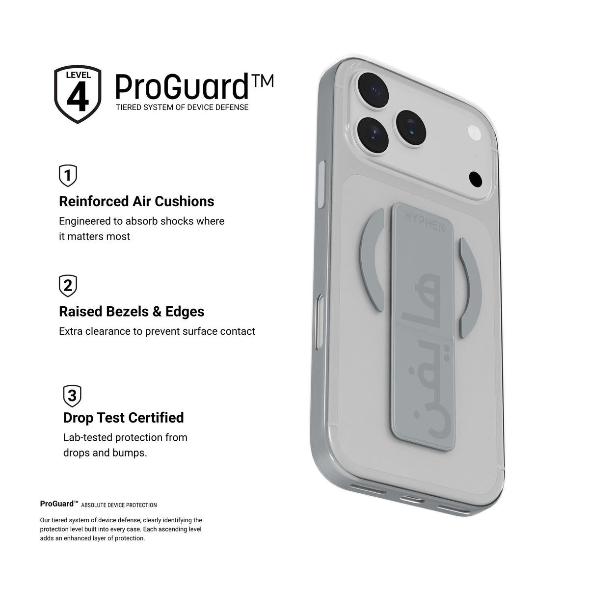 HYPHEN DRFT Grip & Stand Magsafe Case - Grey -  iPhone 18 Pro Max - 6.9"