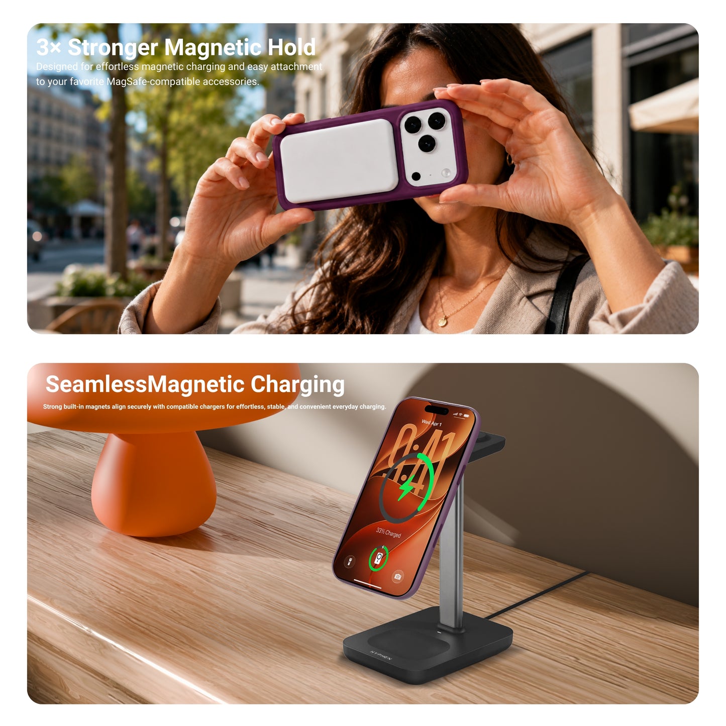 HYPHEN  RIFT Impact Frame MagSafe Case - Plum -  iPhone 18 Pro Max - 6.9"