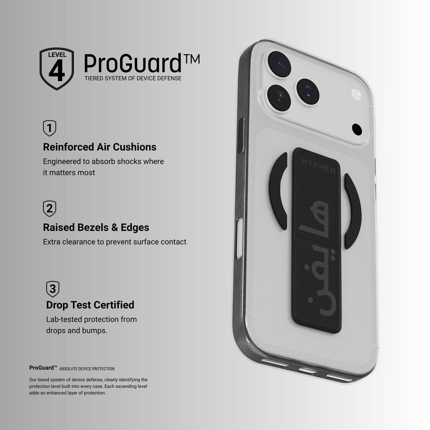 HYPHEN DRFT Grip & Stand Magsafe Case - Black -  iPhone 18 Pro - 6.3"