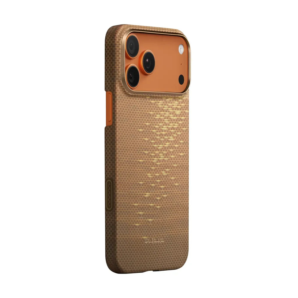 PITAKA_Ultra-Slim_Case_For_iPhone_17_Pro_Max_Golden_Glint_image_position_2
