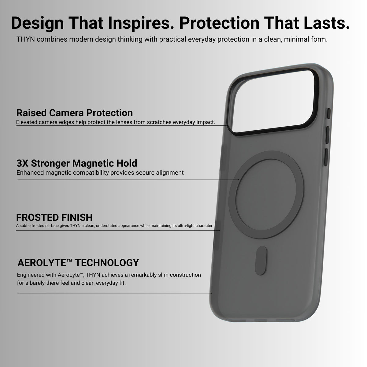 HYPHEN THYN Magsafe Case - Black - iPhone 18 Pro Max - 6.9