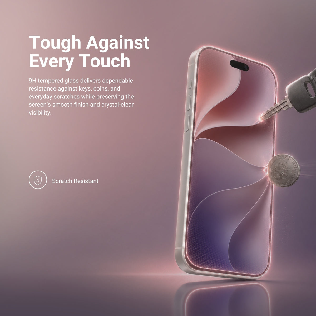 HYPHEN DEFENDR Matte Clear Tempered Glass with Applicator - iPhone 18 Pro Max - 6.9"