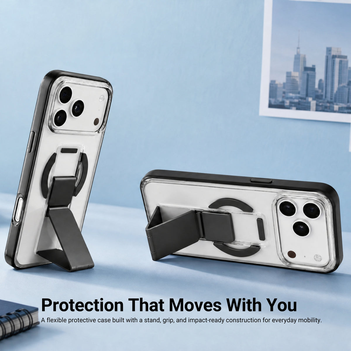 HYPHEN DRFT Grip & Stand Magsafe Case - Black -  iPhone 18 Pro Max - 6.9"