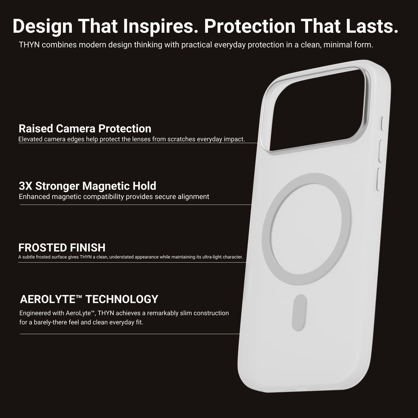 HYPHEN THYN Magsafe Case - Frost - iPhone 18 Pro - 6.3"